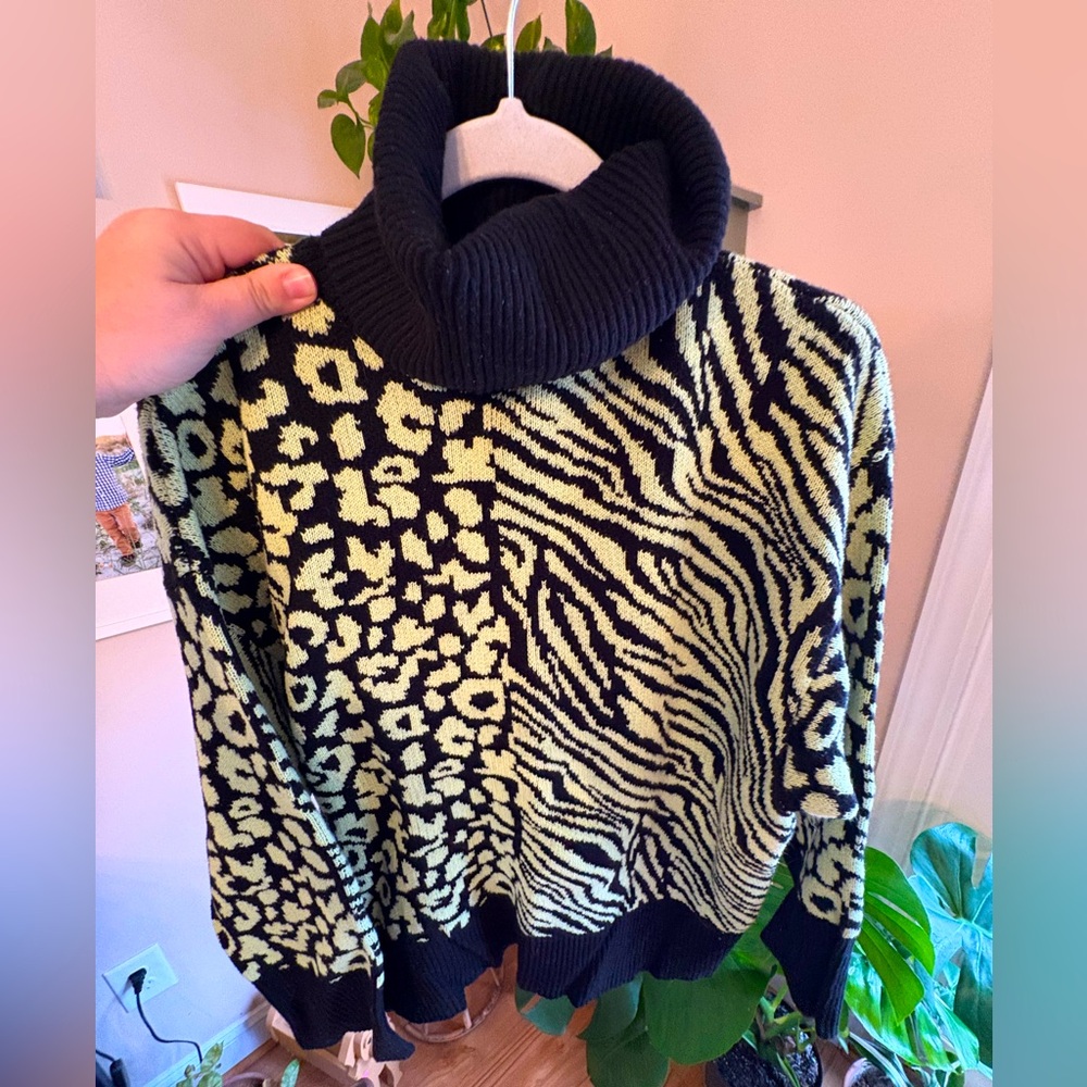 ZARA animal print sweater